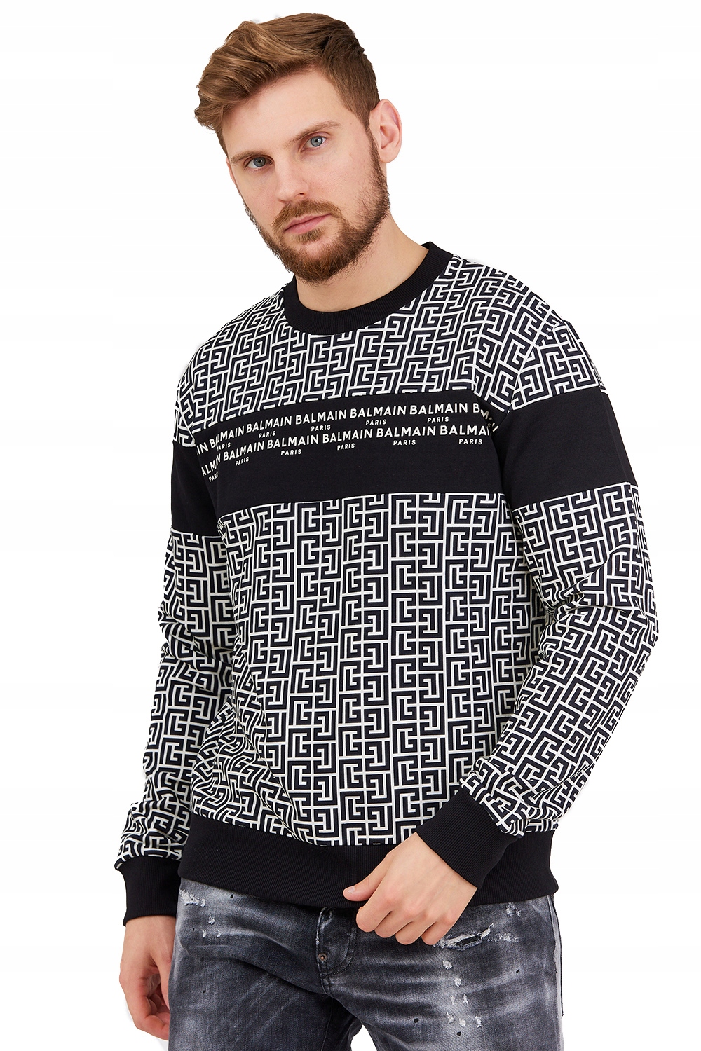 Balmain – Pánská mikina s monogramem Balamain vel. M