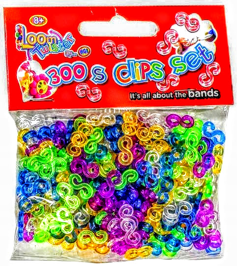 

S-klipsy Haczyki Do Bransoletek Loom Bands 300 Szt