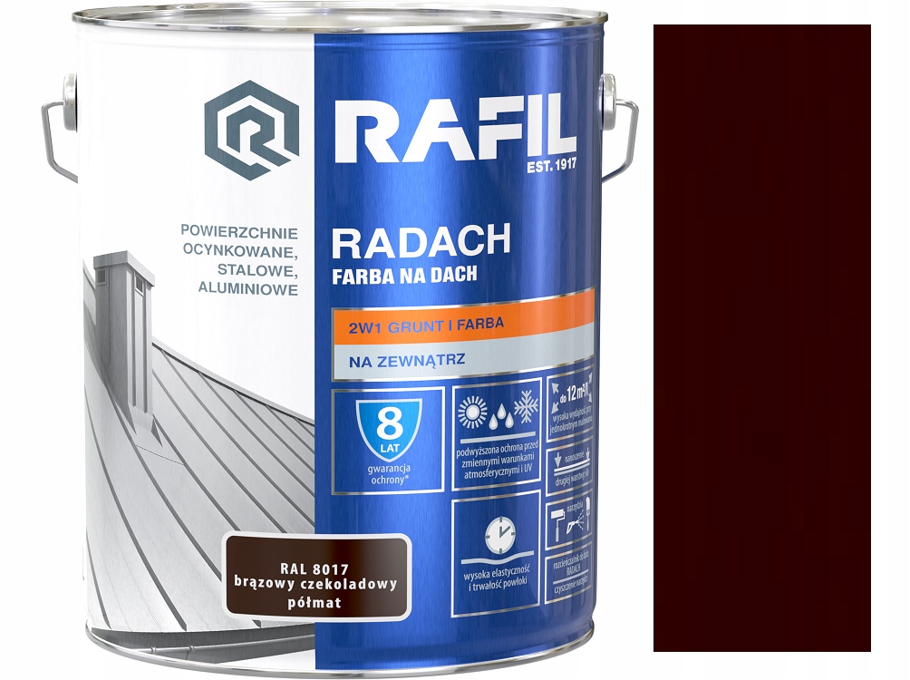 

Rafil Radach Brąz Czekoladowy Półmat 8017 10L