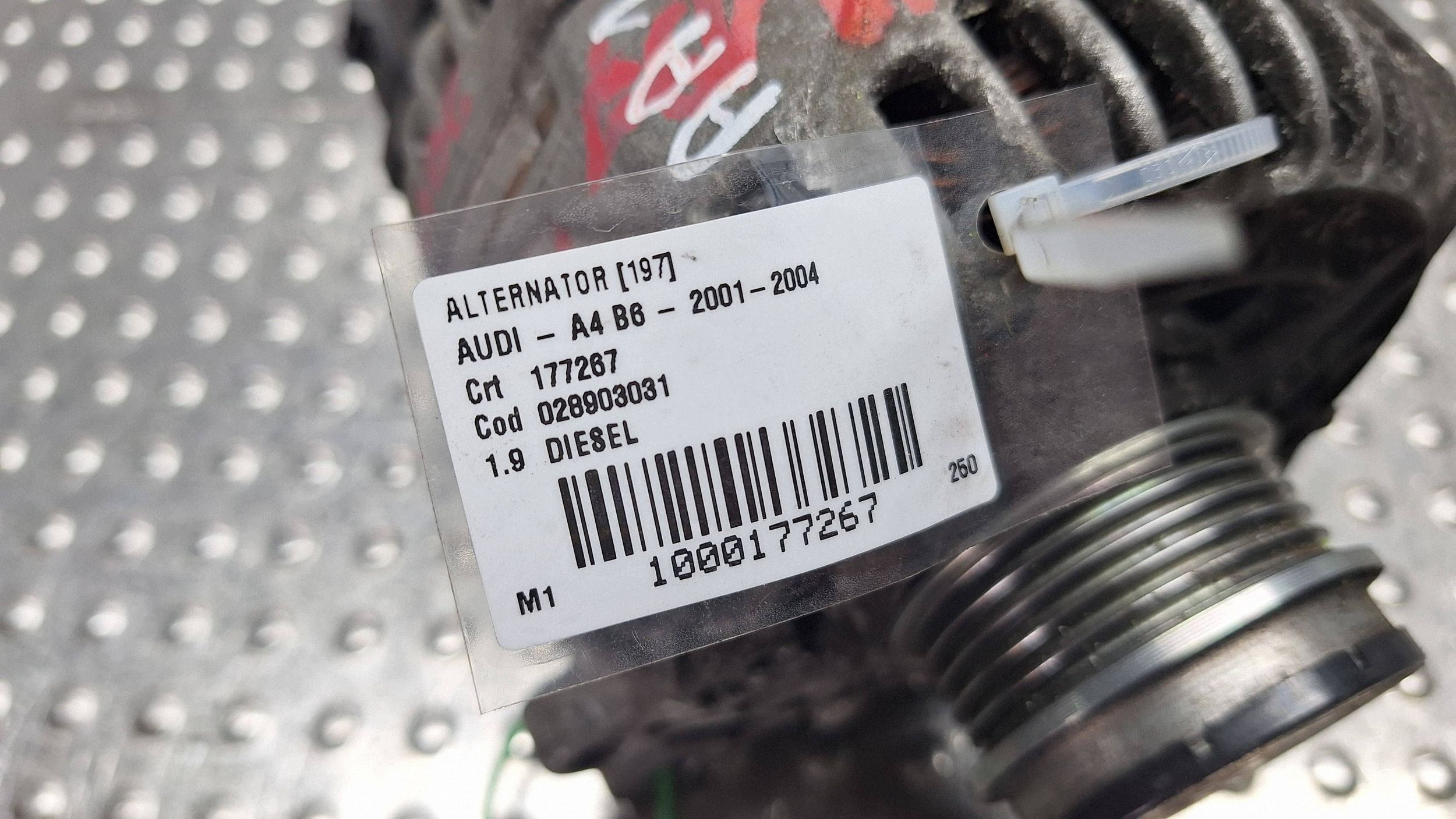 ALTERNATOR 120A 028903031 VW PASSAT B5 AUDI A4 B6 1.9 TDI