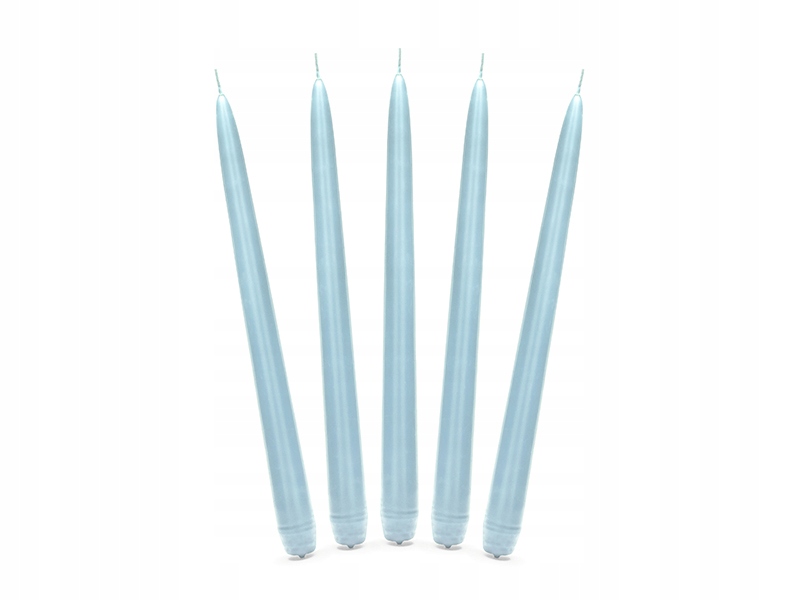 

Świeca stożkowa błękitna świeczka stołowa 24cm 5x