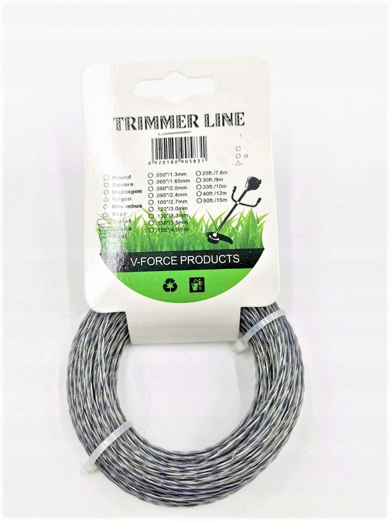 

Mocna Żyłka Tnąca Twist Do Wykaszarki 2,7 MM 15 M