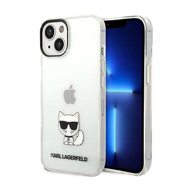 Karl Lagerfeld Choupette Body Etui iPhone 14 Plus (przezroczysty)