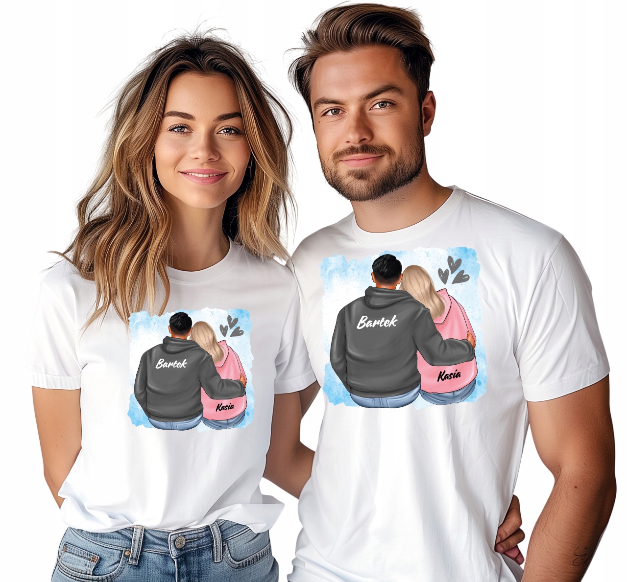 Trička Pro Páry Na Valentýna S Personalizovaným Jménem S Potiskem M