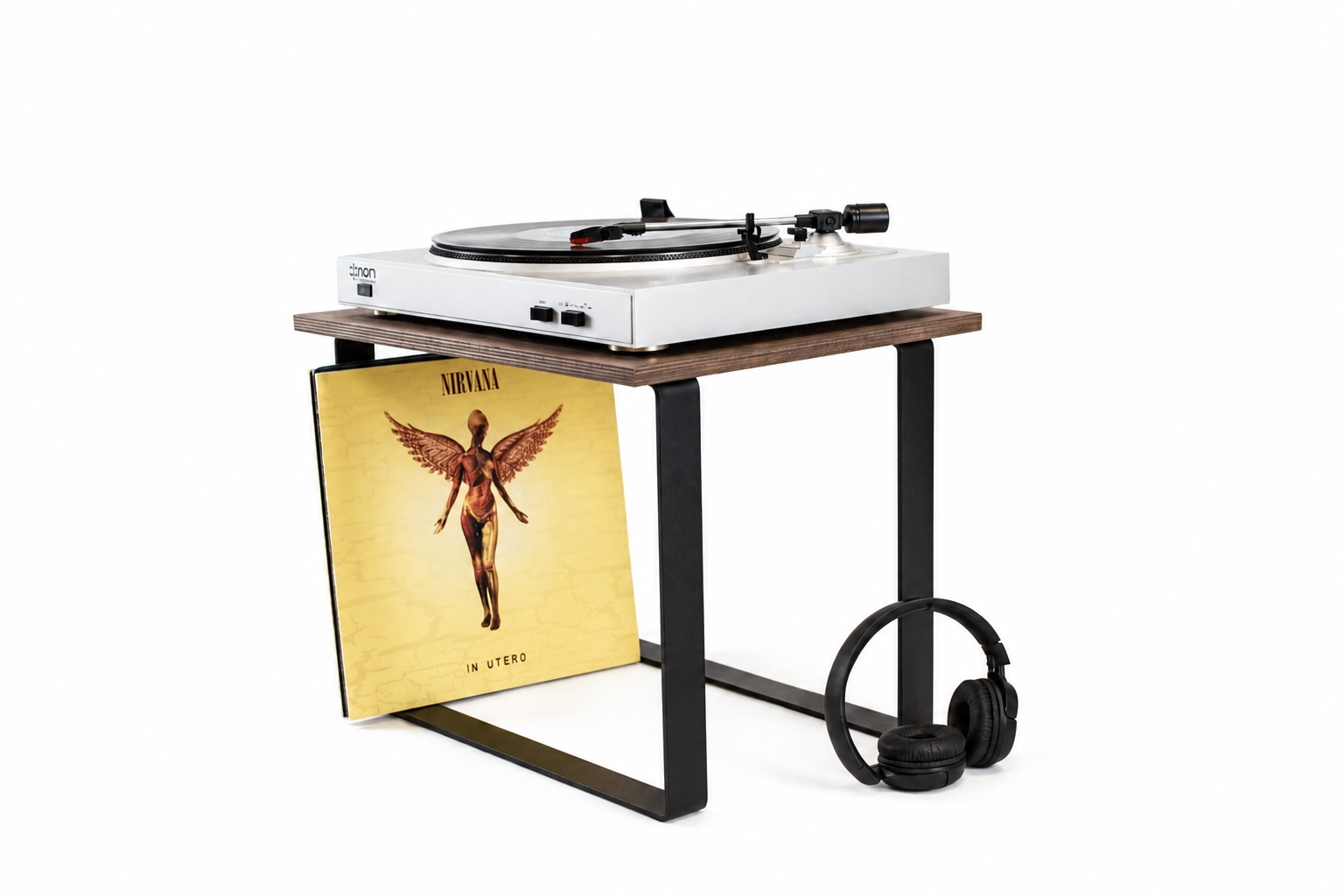 Stojan na gramofón a vinylové platne, vinylová polica, regál organizér, stolík, skrinka