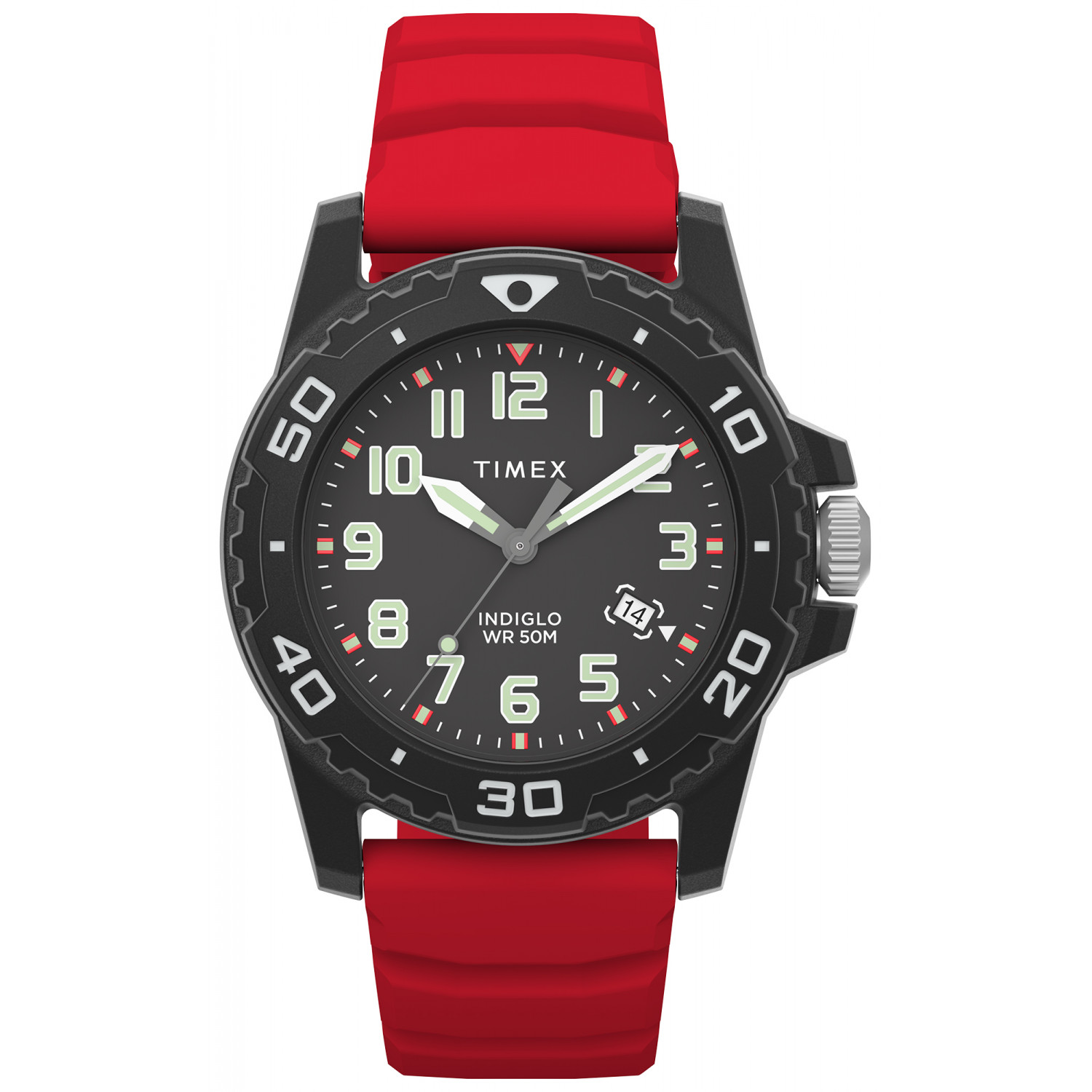 Zegarek Męski Timex Militarny Diver Style TW5M61000 czerwony