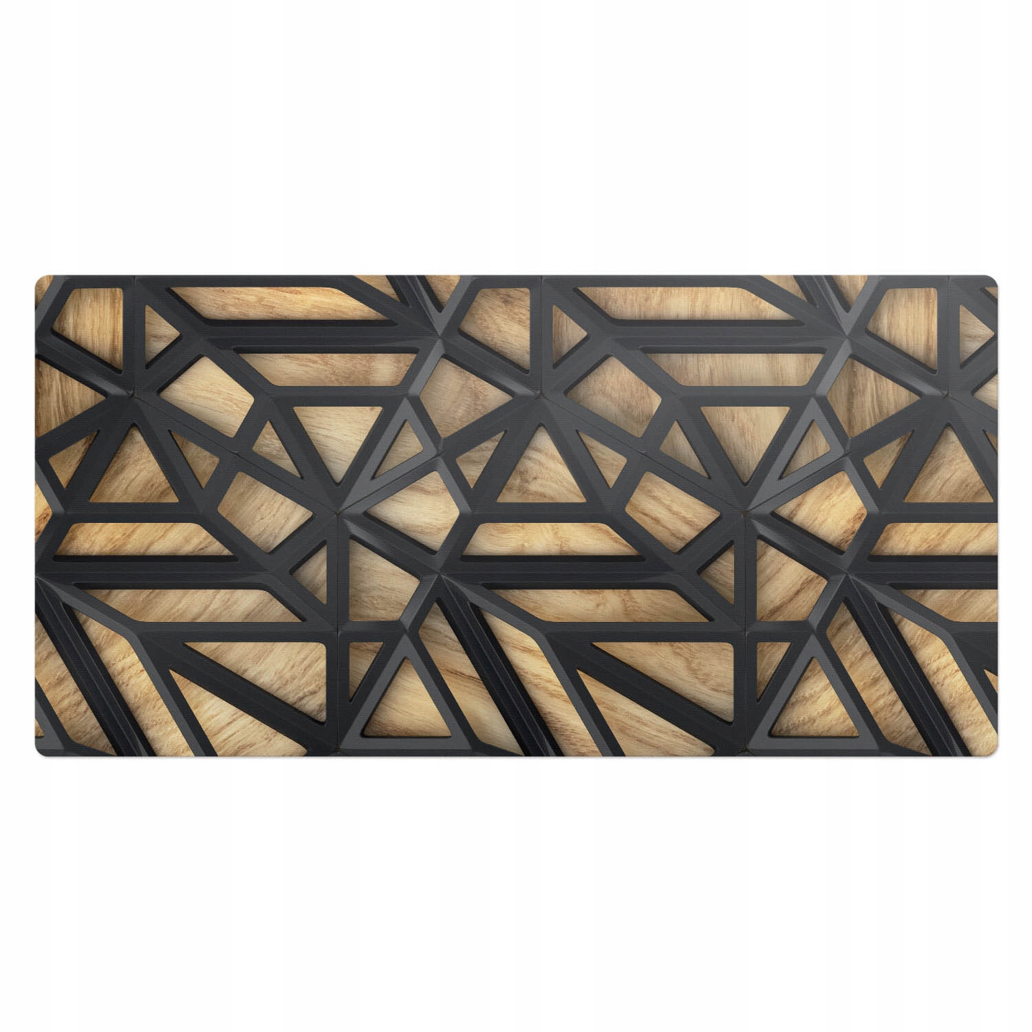 Podložka na psací stůl s grafikou Trojrozměrný geometrický motiv 100 x 50 cm