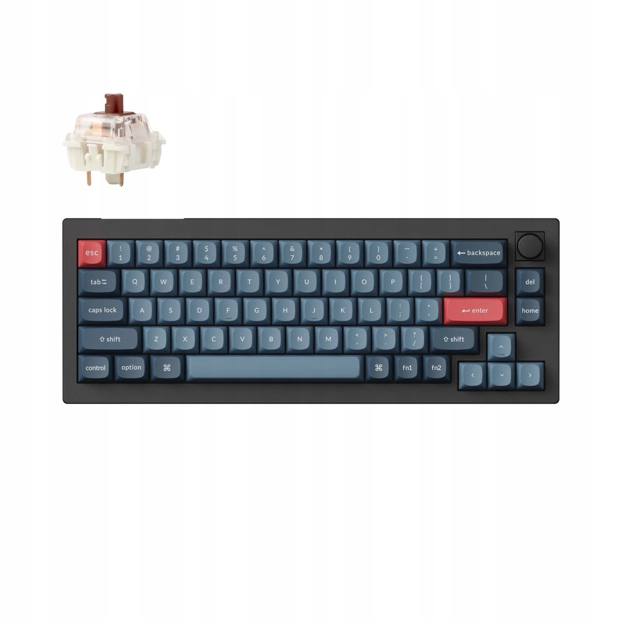 Keychron V2 Max Qmk/via Bezdrátová mechanická klávesnice Knob V2M-D3