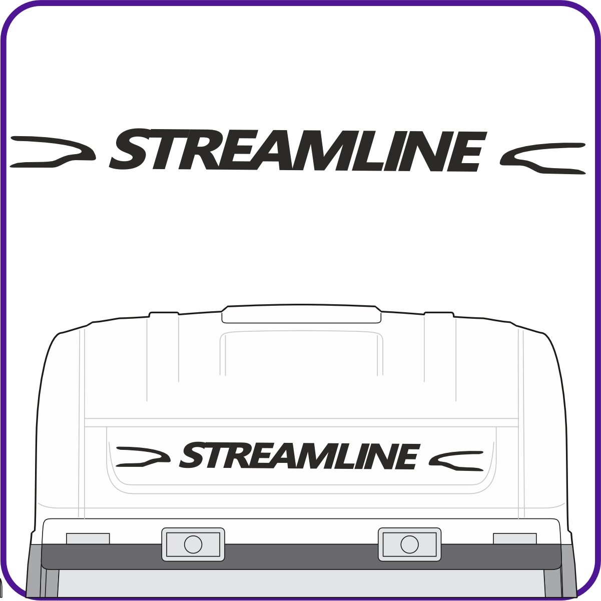 Nálepka Premium Streamline přední strana Scania R Topline