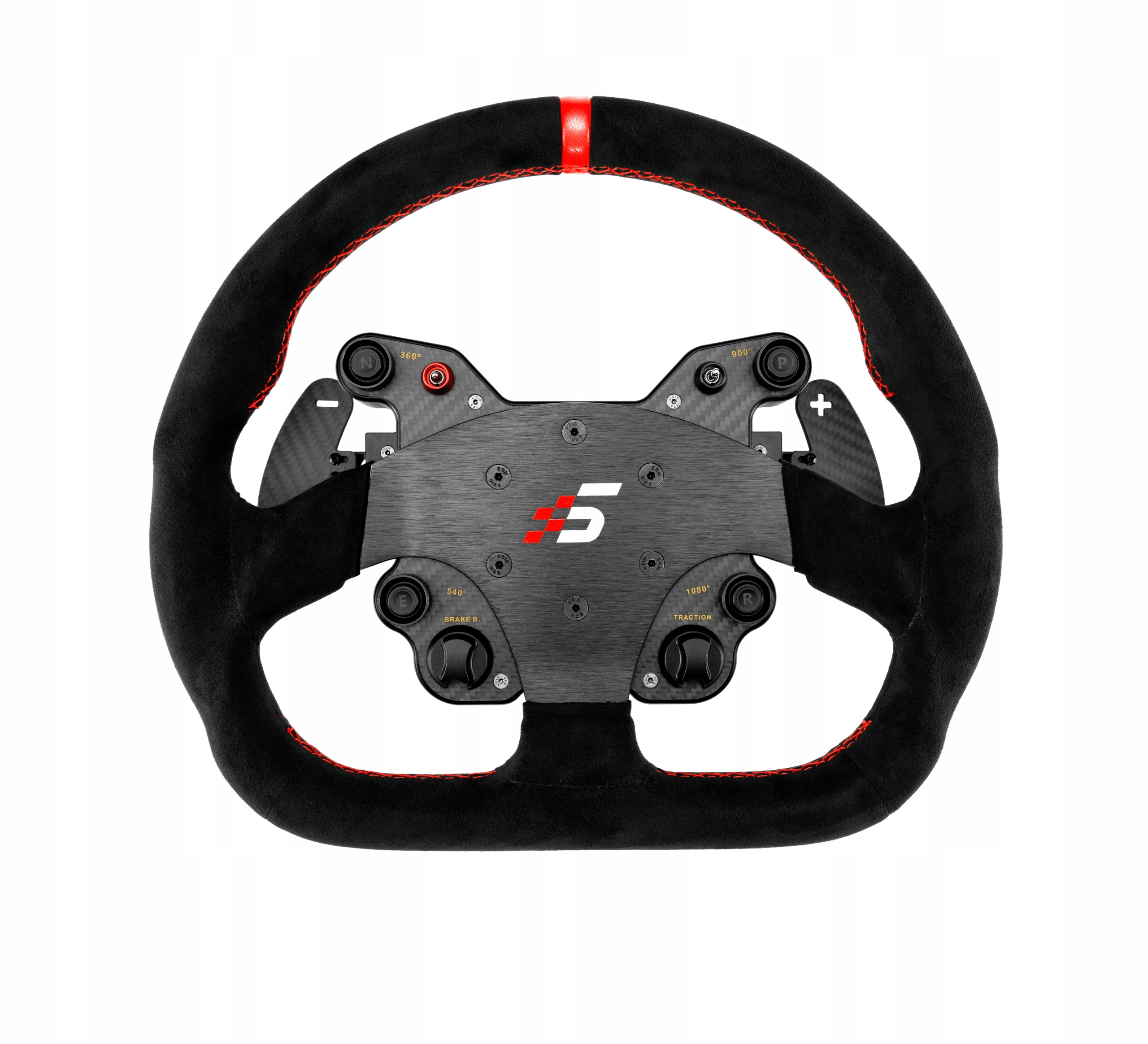 SIMAGIC Kierownica GT1 D-typ 330 mm, QR70, magnetyczne łopatki, zamsz, S212 — 3