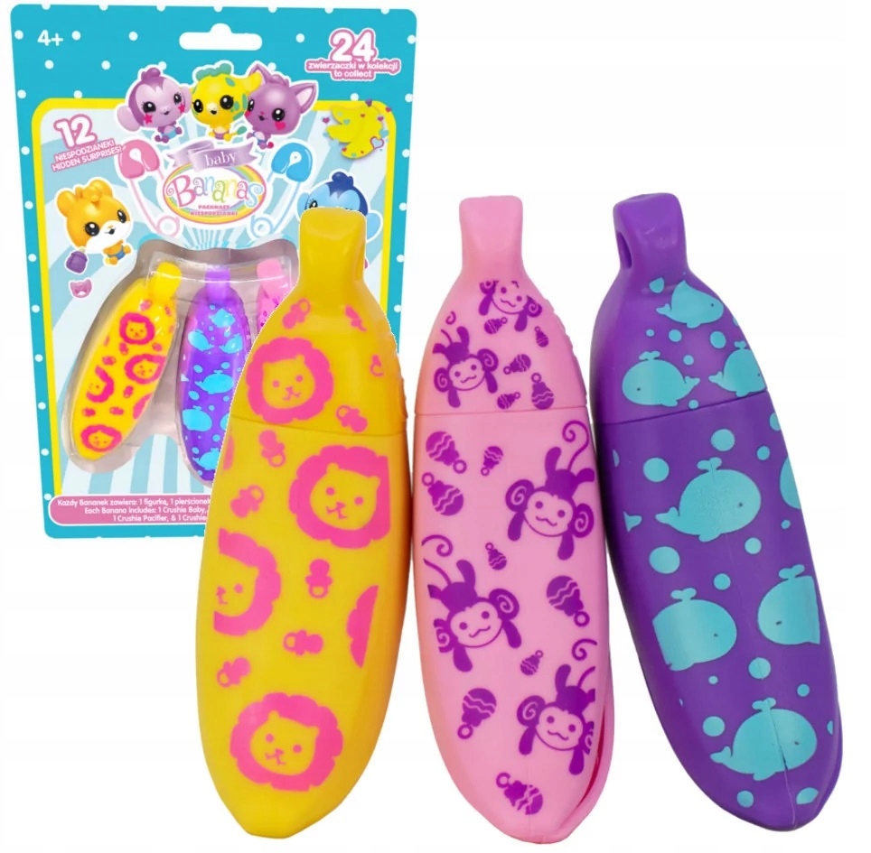 BANANAS BABY PACHNĄCE BANANY NIESPODZIANKI 3-PACK Płeć chłopcy dziewczynki