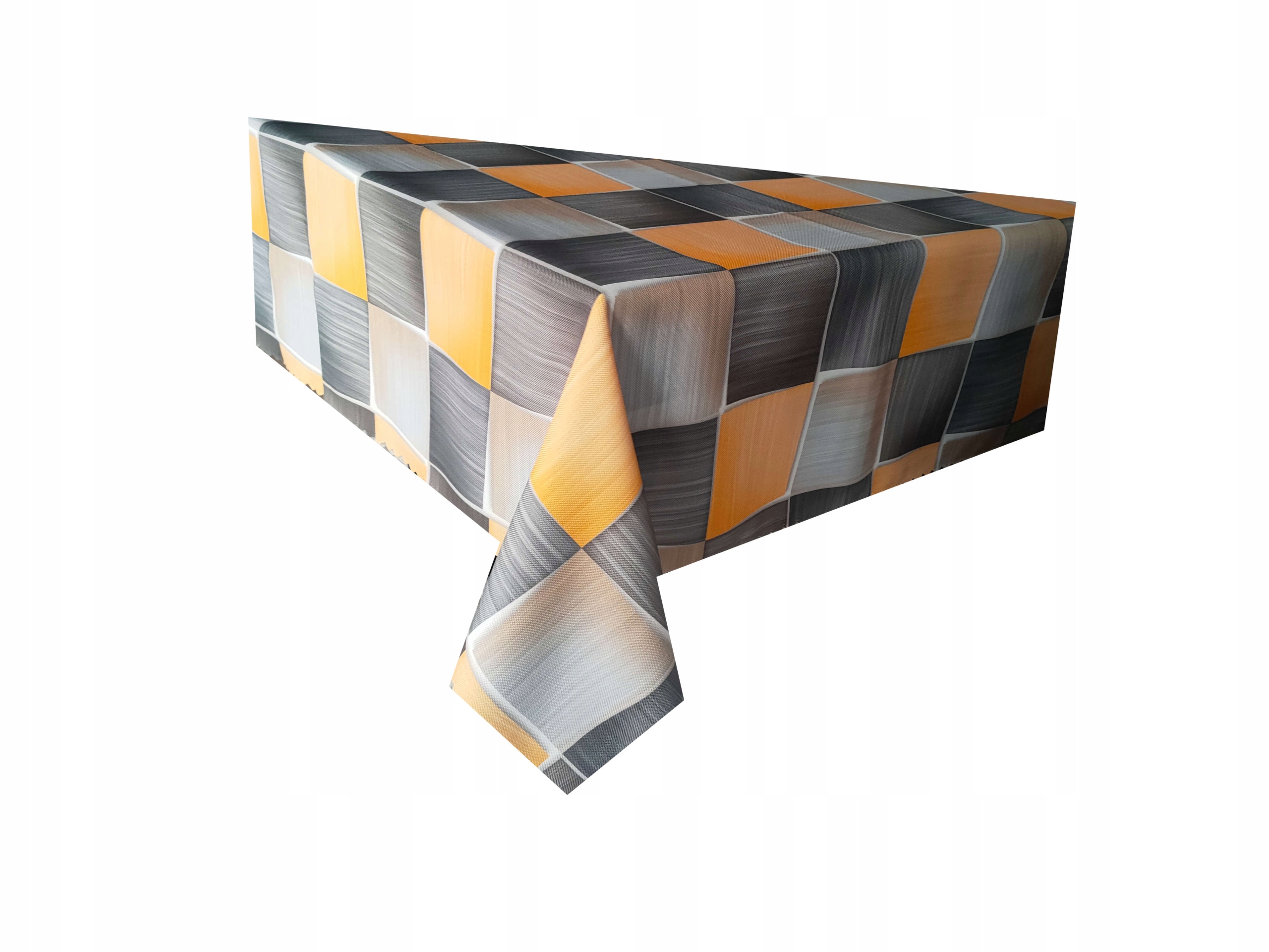 

Obrus Kwadraty Musztarda Plamoodp 120x220