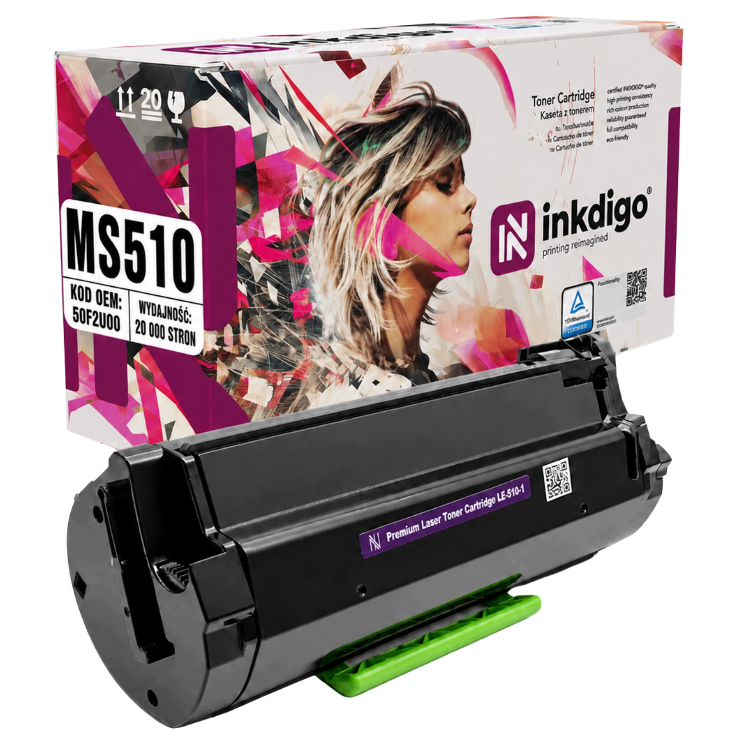 Toner pro Lexmark 502U 50F2U00 MS610 dn 20000 stran