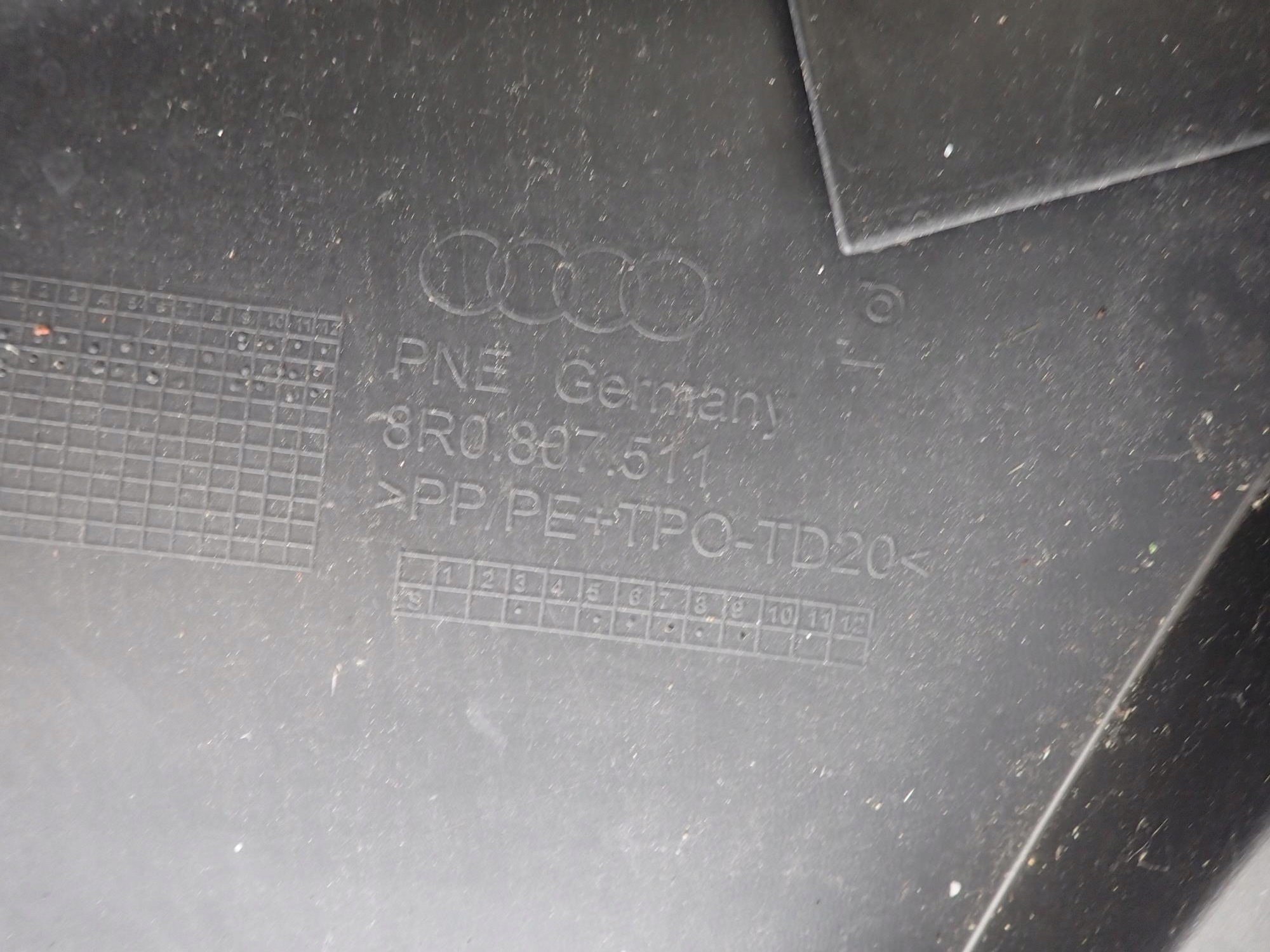 AUDI Q5 e 1 8R 08-16 Paraurti posteriore posteriore PDC
