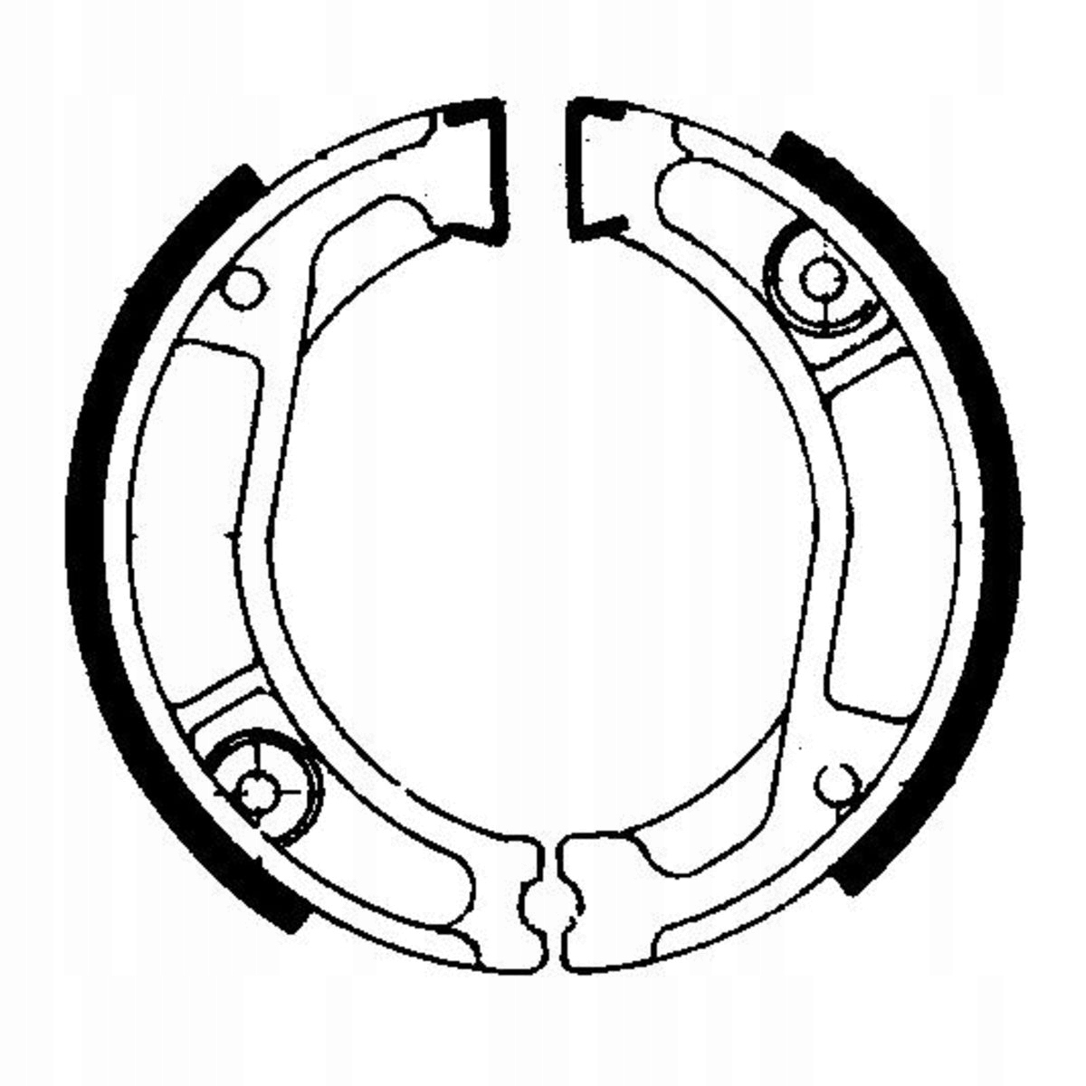 FSB740 - ТОРМОЗНЫЕ КОЛОДКИ ЗАДНИЕ HONDA NX, XL, XR 250/350 197