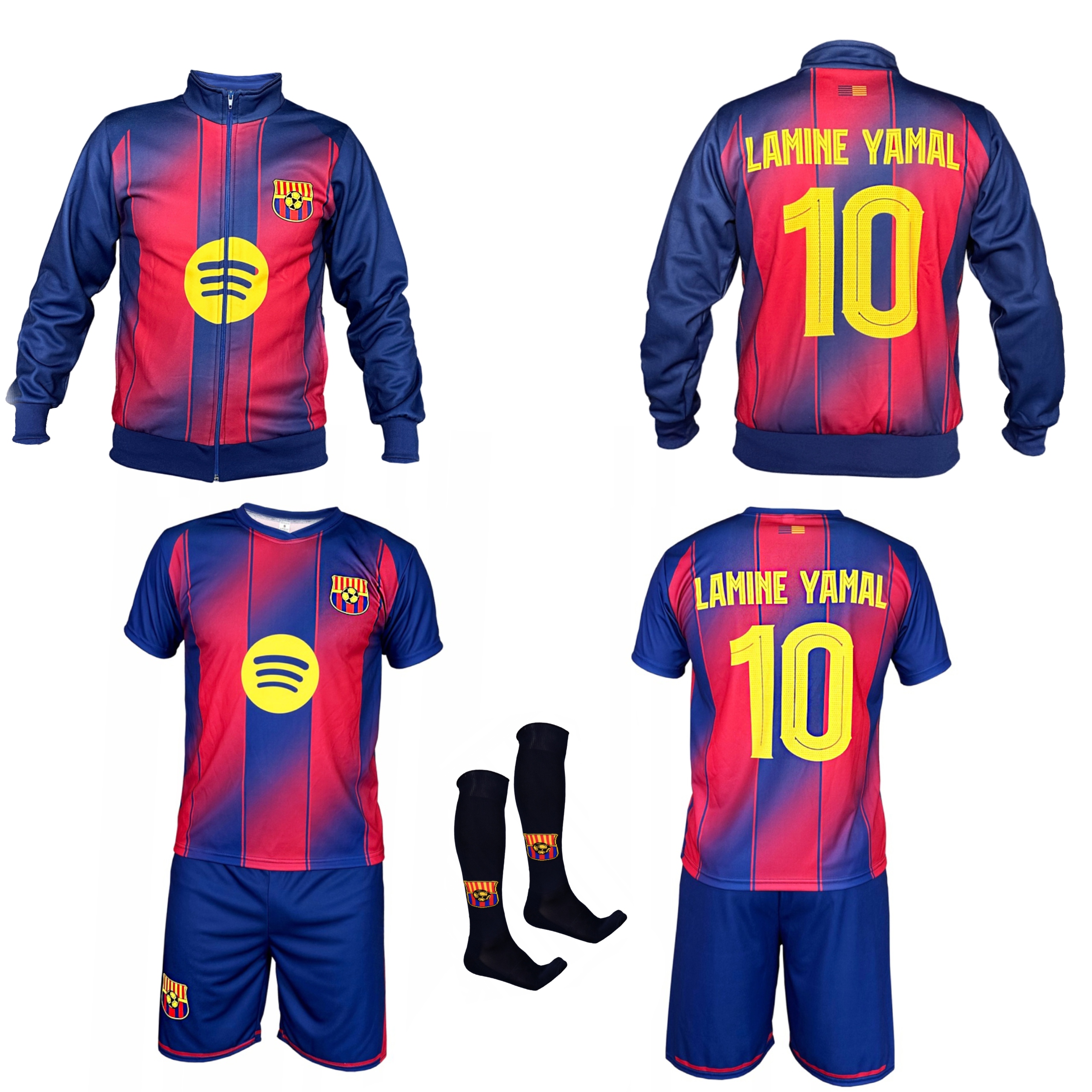 Kompletní fotbalový komplet s mikinou a kalhotami Lamine Yamal BAR25/26 140 Cm