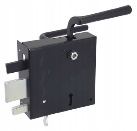 Venkovský schránkový zámek černý pravý Gjm – 2 klíče