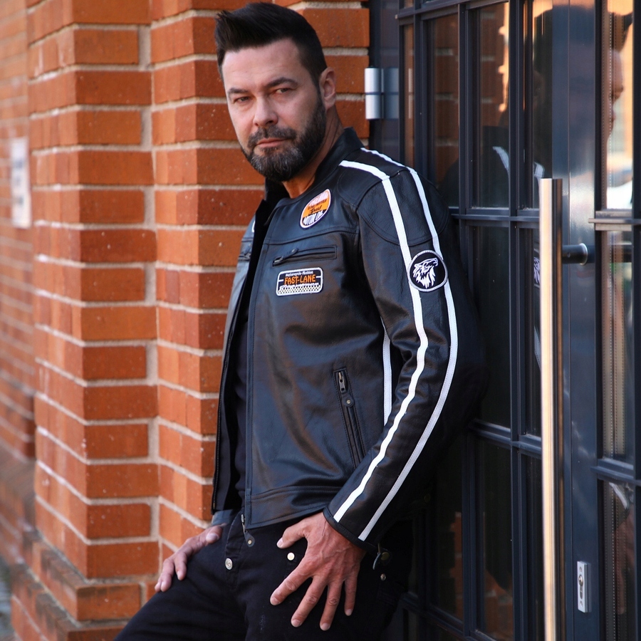 KURTKA MOTOCYKLOWA WOLF RETRO M PODPINKA STYL Rodzaj Męskie