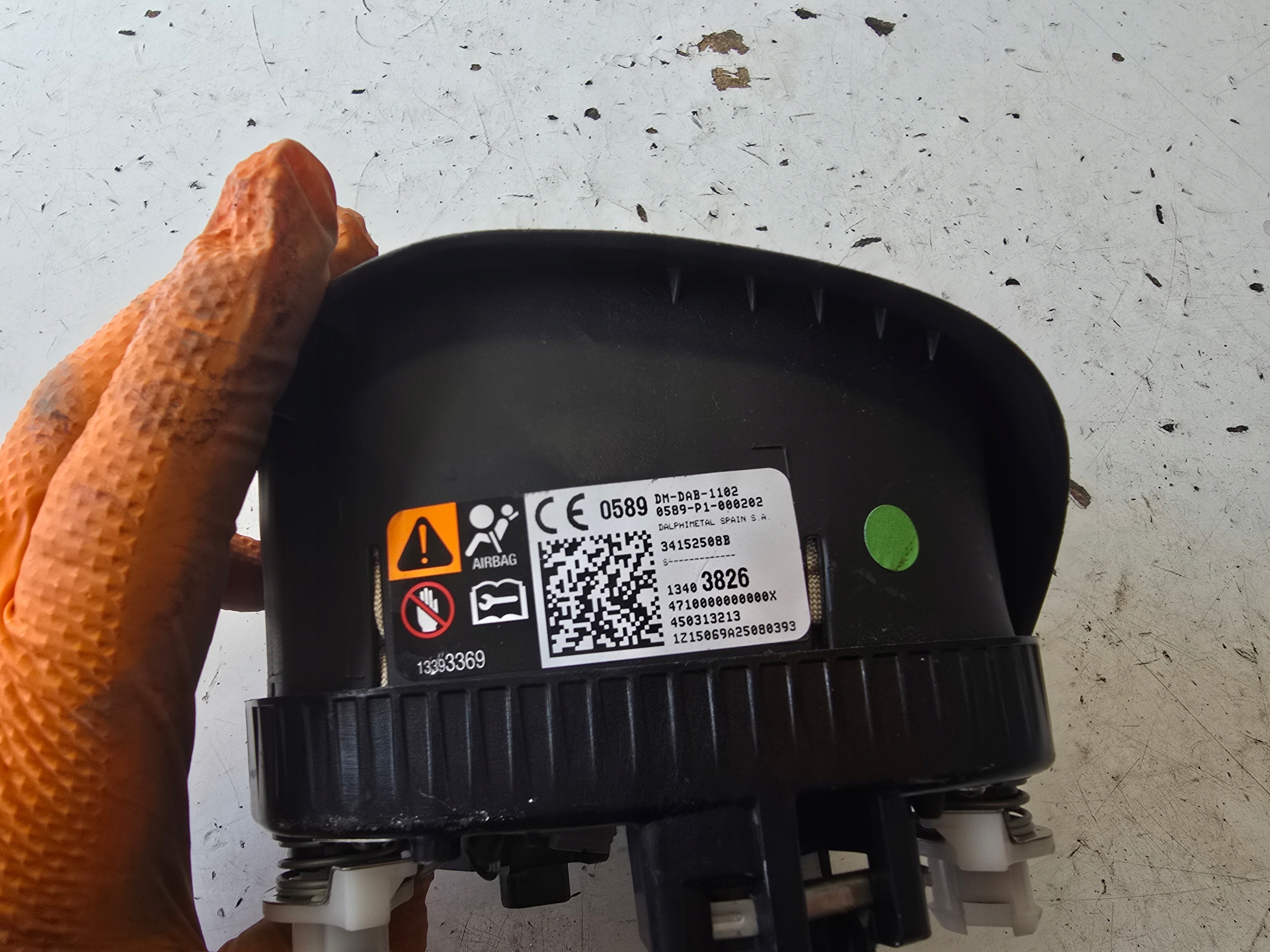 OPEL CORSA E airbag volante Originale 13403826 Logo inglese