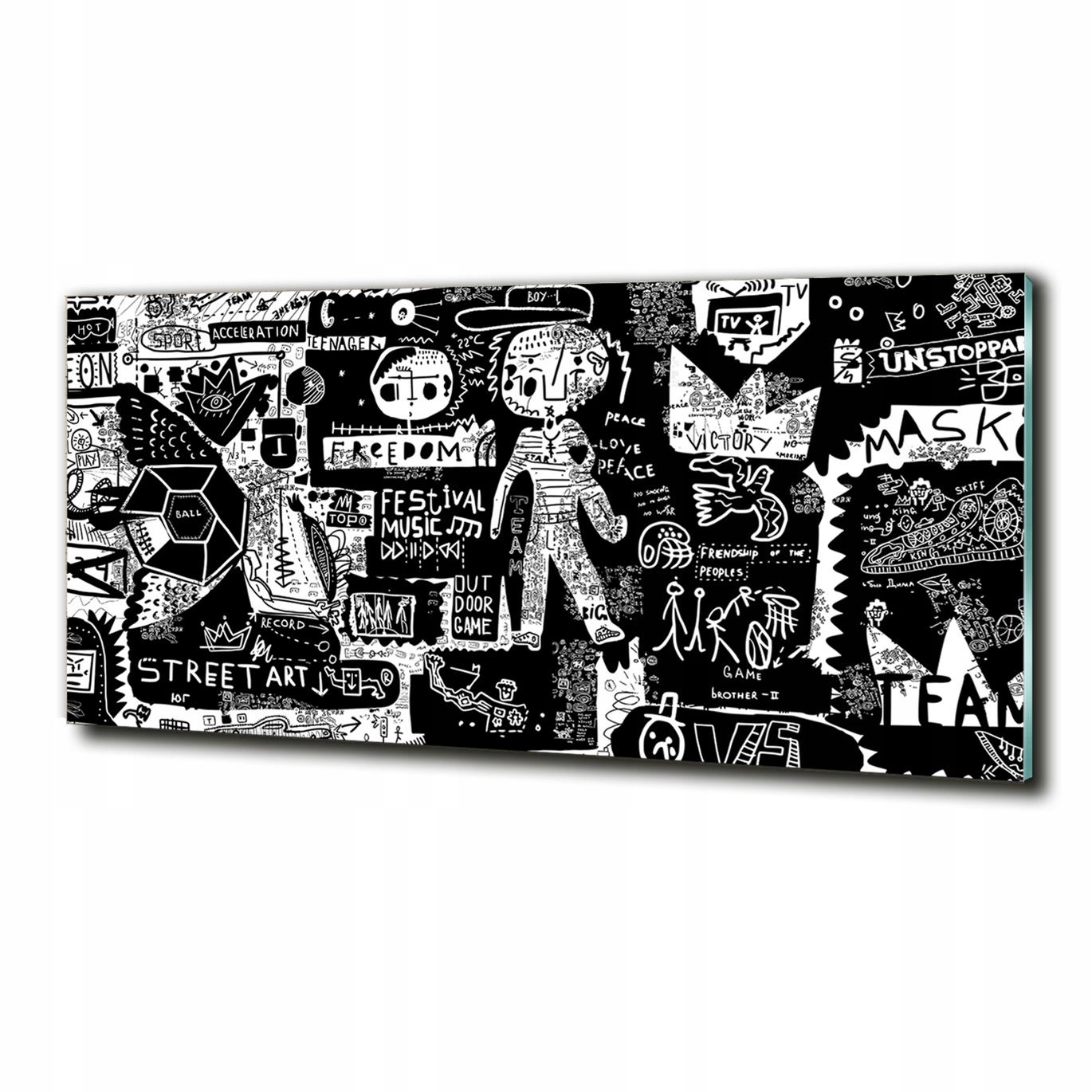 

Foto szklany na ścianę obraz Graffiti 125x50
