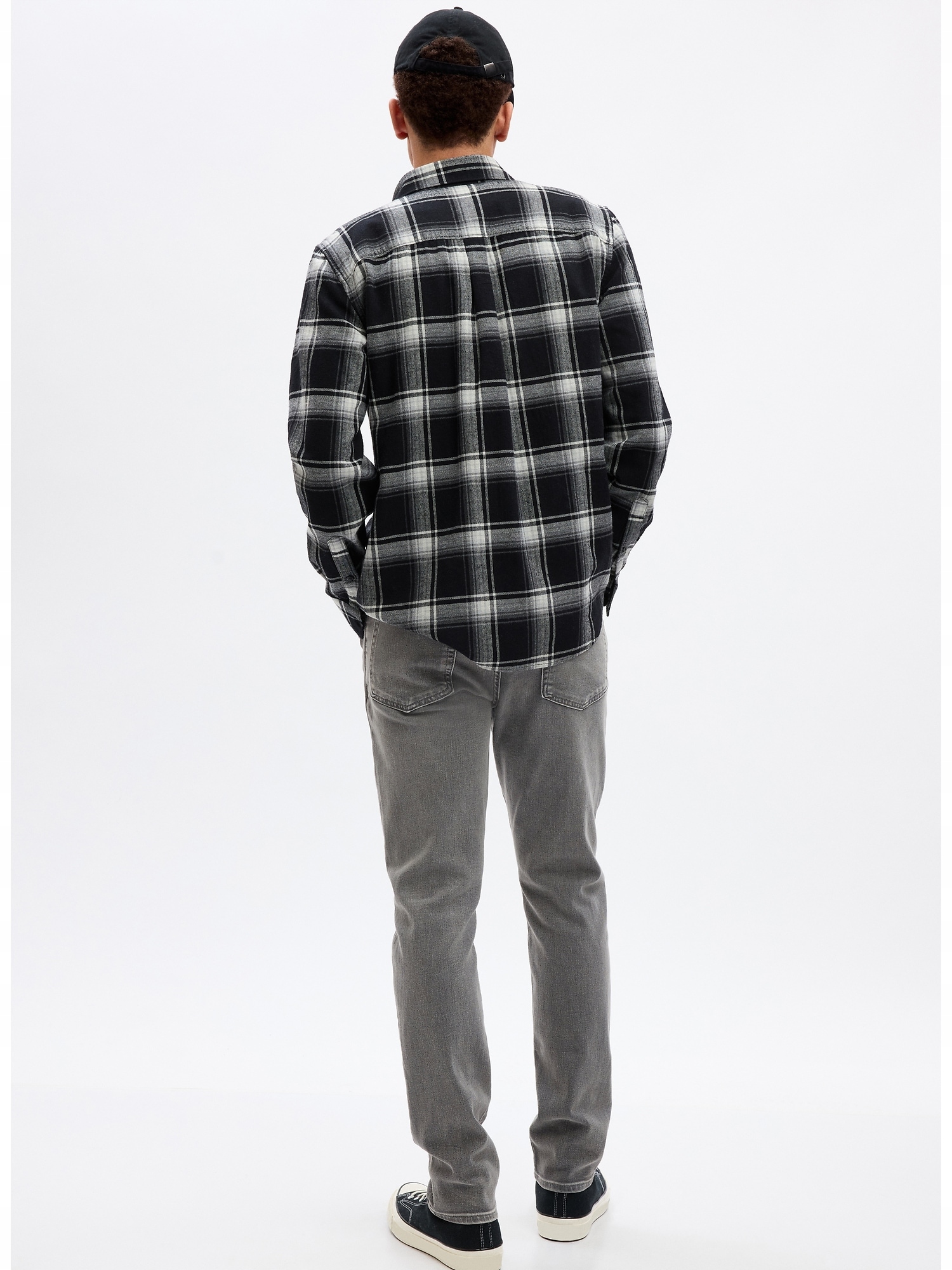 Gap Džíny slim soft GapFlex šedá