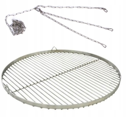 Ruszt do grilla NIERDZEWNY 45cm Z ŁAŃCUCHEM