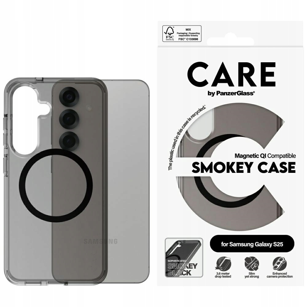 Care by PanzerGlass Flagship Urban Combat Black Qi Pouzdro pro Samsung Galaxy
