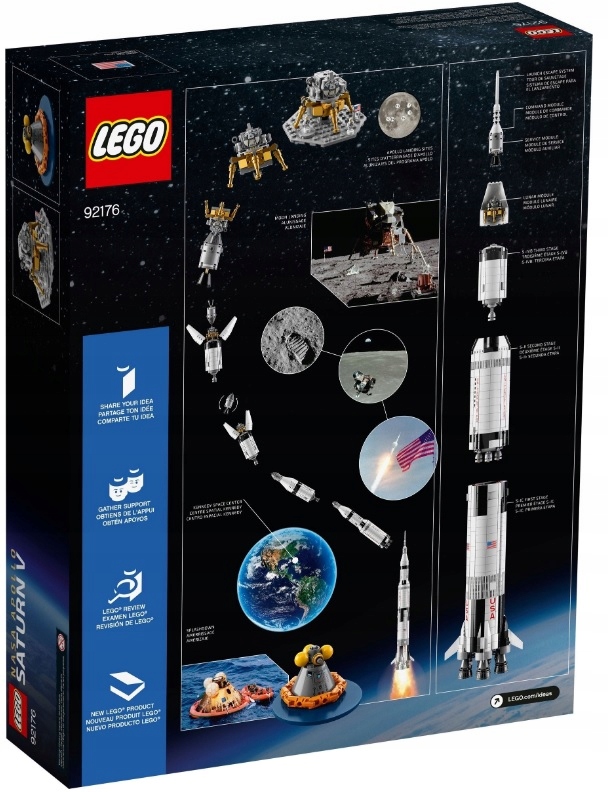 LEGO IDEAS 92176 RAKIETA NASA APOLLO SATURN V Marka LEGO