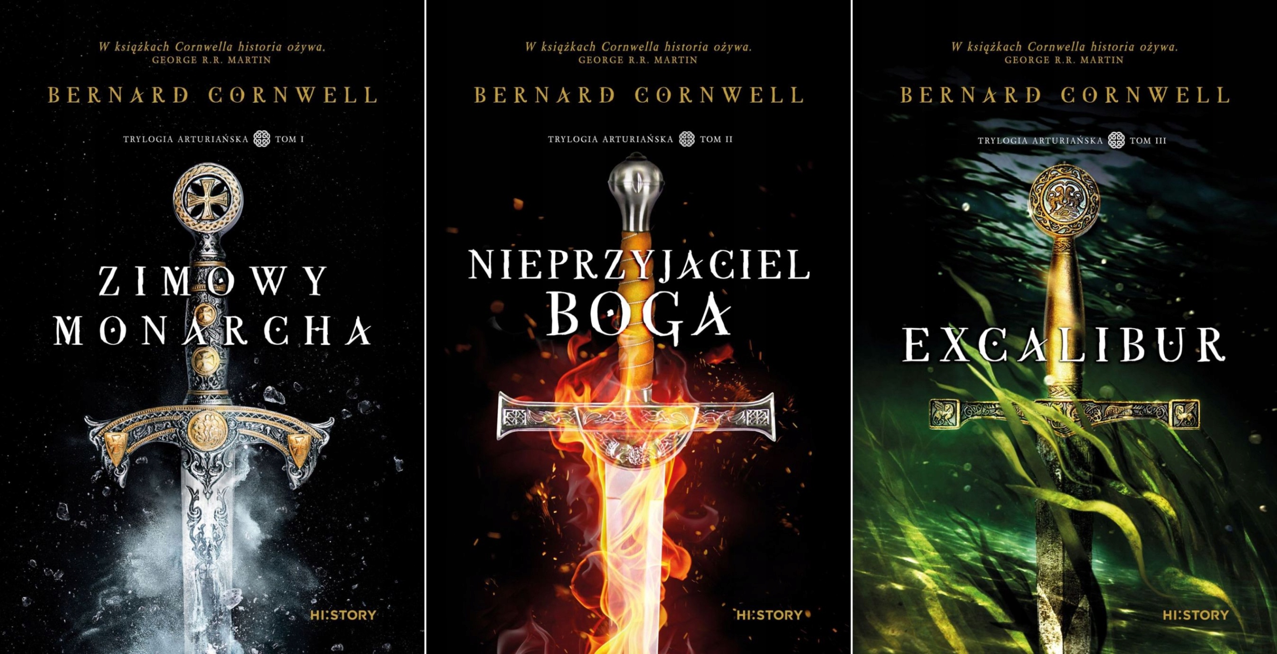 Bernard Cornwell Trylogia Arturiańska Tomy 1-3