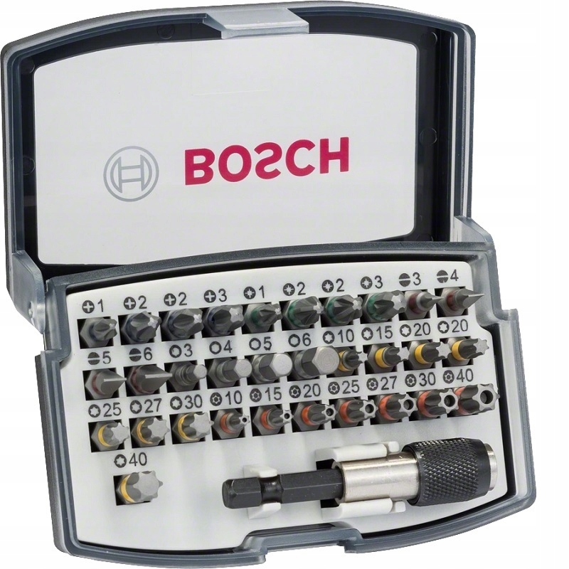 

Bosch Zestaw bitów i końcówek uchwyt 32 szt.