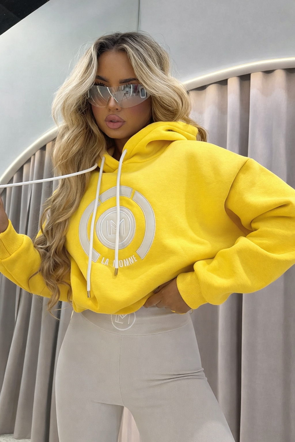 Mikina La Monne Bella žlutá Velikost Univerzální žlutá