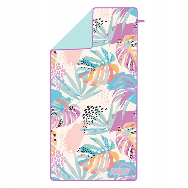 szybkoschnący RĘCZNIK Z MIKROFIBRY FLORA 160x80 cm liście, wzory