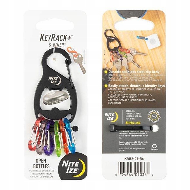 

Brelok Nite Ize KeyRack+ S-Biner Black