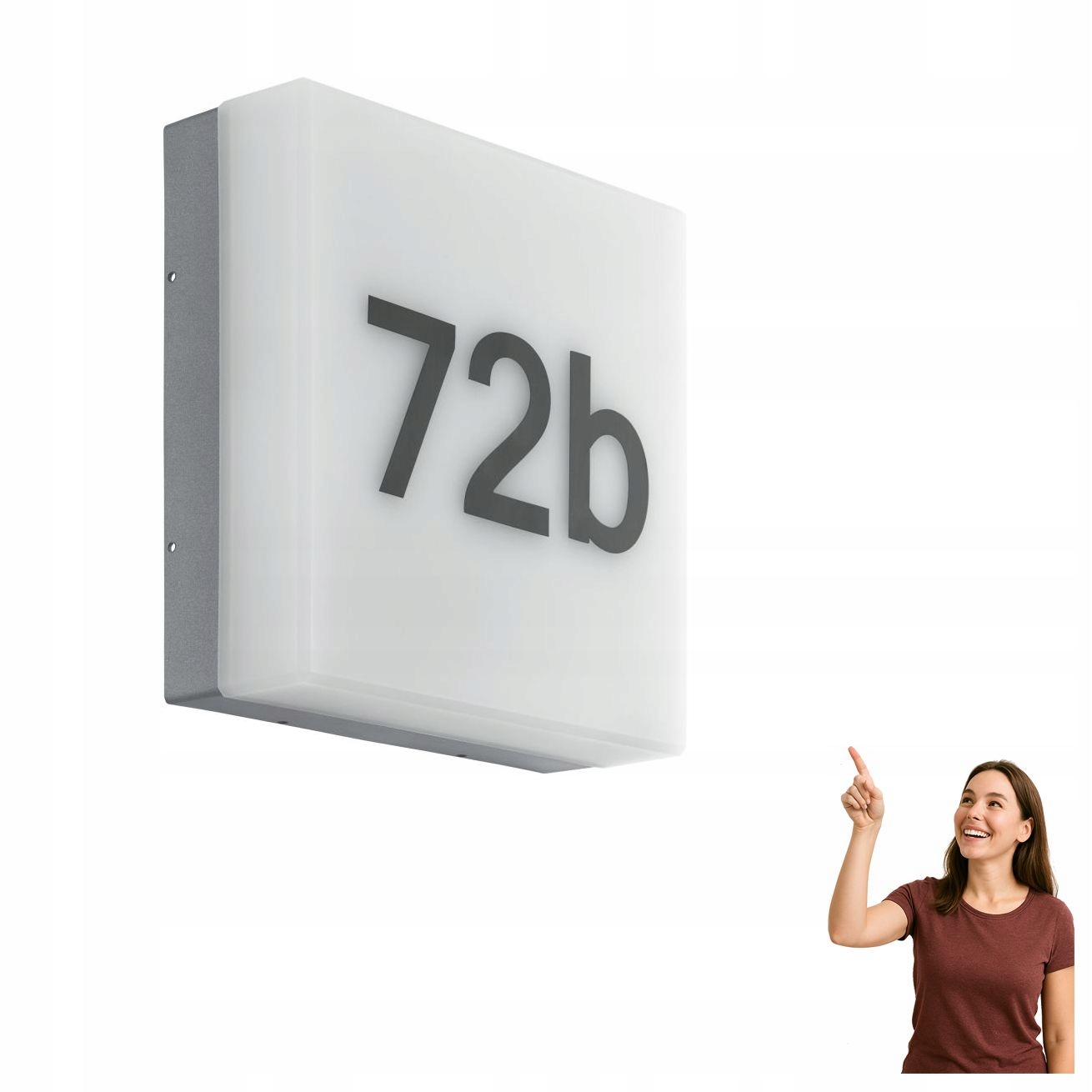 Nástenná Led lampa 8,2 W s číslom domu Cornale 97289 Eglo