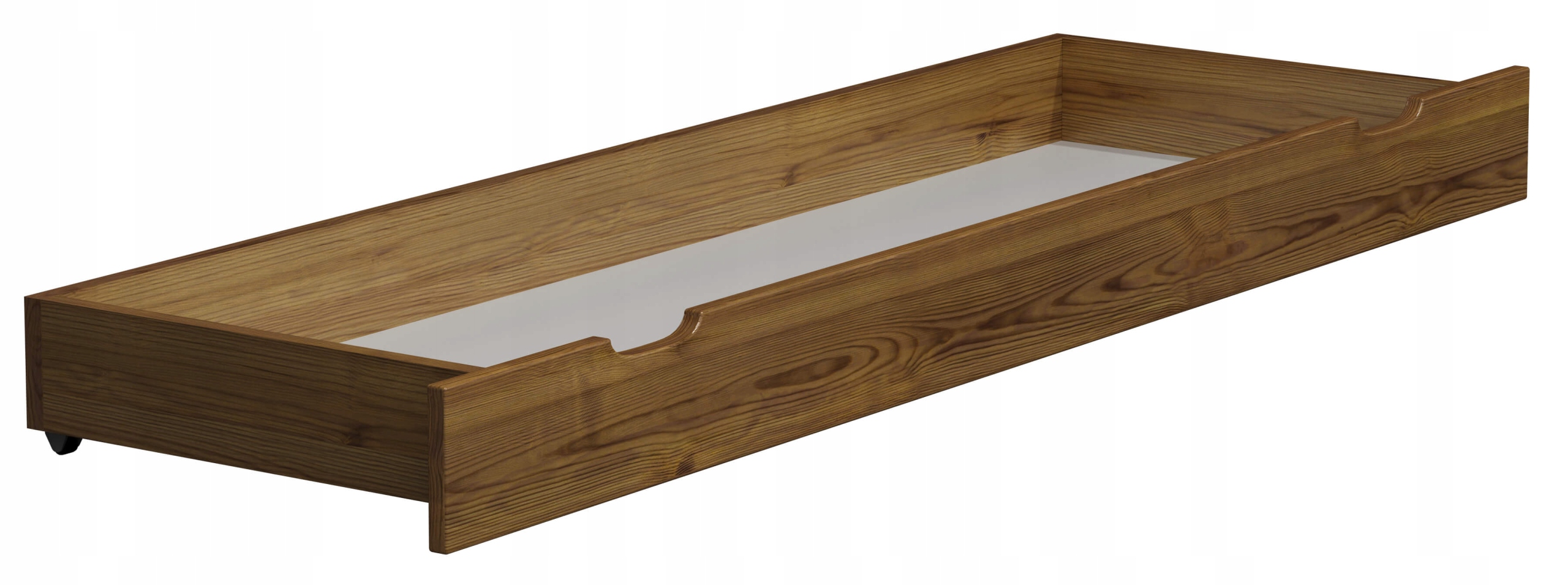 SZUFLADA SOSNOWA DREWNIANA pod łóżko 198cm dąb