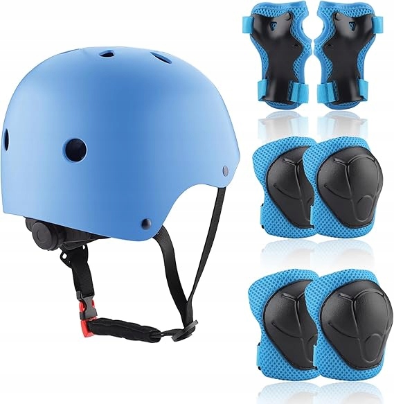 Chrániče Kolen Pro Děti Ve Věku 3-10 Let S Helmou Modré