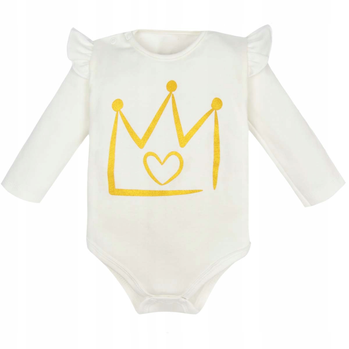 

Body dla dziewczynki Z Falbanką złota korona 92