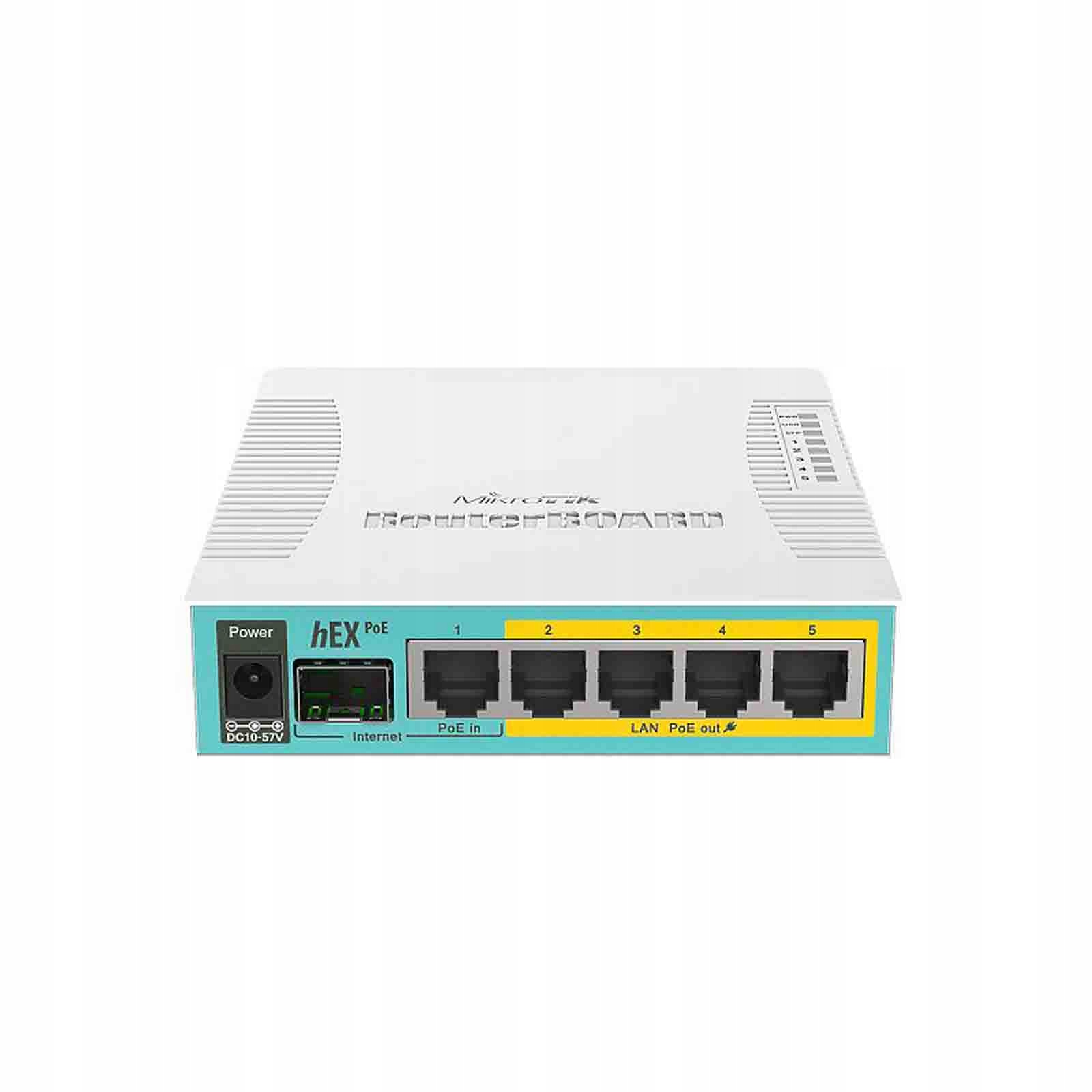 MikroTik hEX PoE Router 5x RJ45 1000Mb/s, 1x SFP, 1x USB RB960PGS