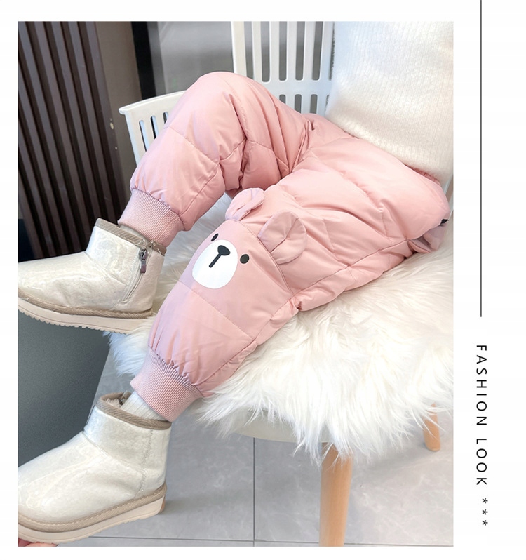 CIEPŁE GRUBE SPODNIE DRESOWE OCIEPLANE JOGGERY zimowe pikowane dziecięce Marka Inna marka