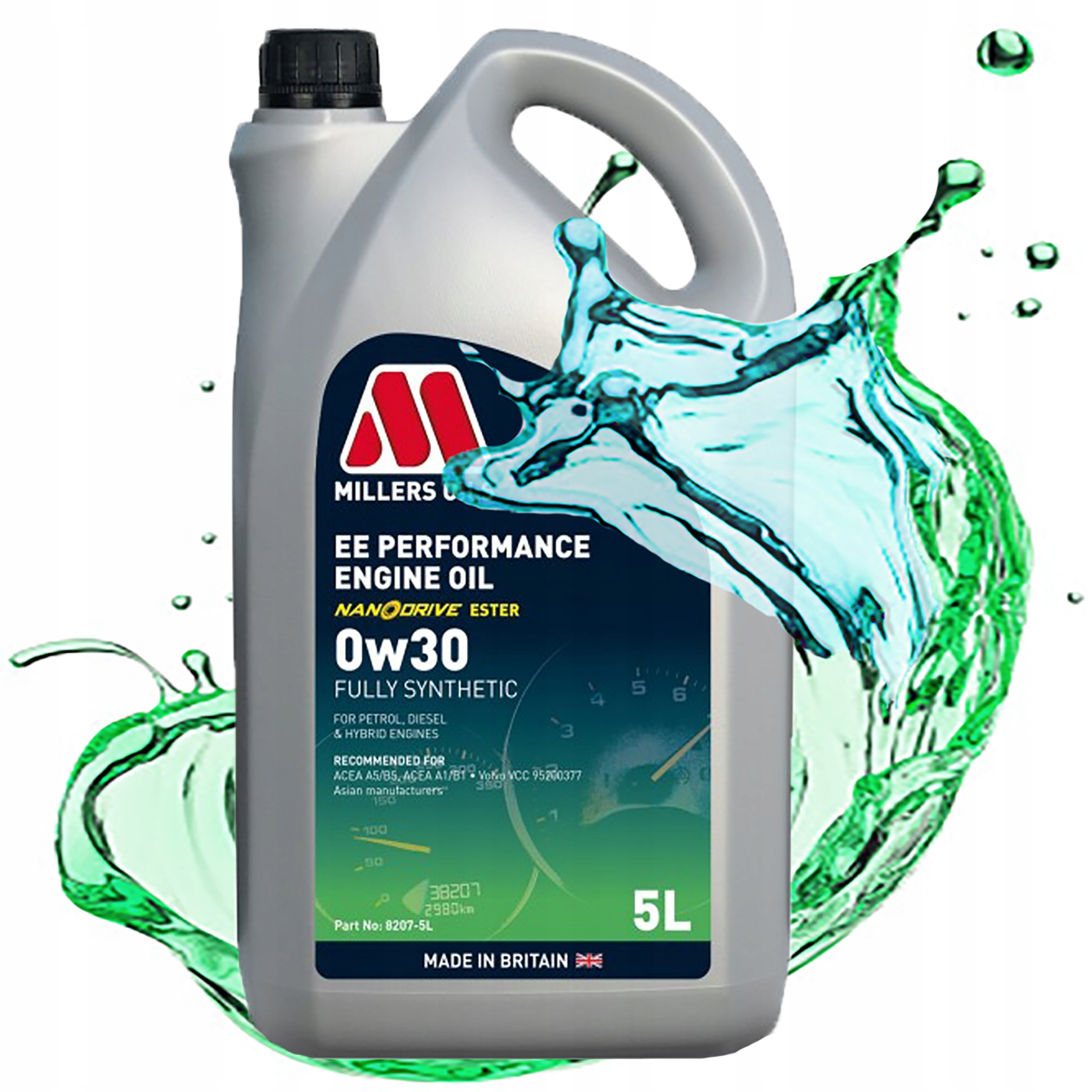 Syntetický Motorový Olej Millers Ee Performance 0W30 Estery Nano A5/B5 5L
