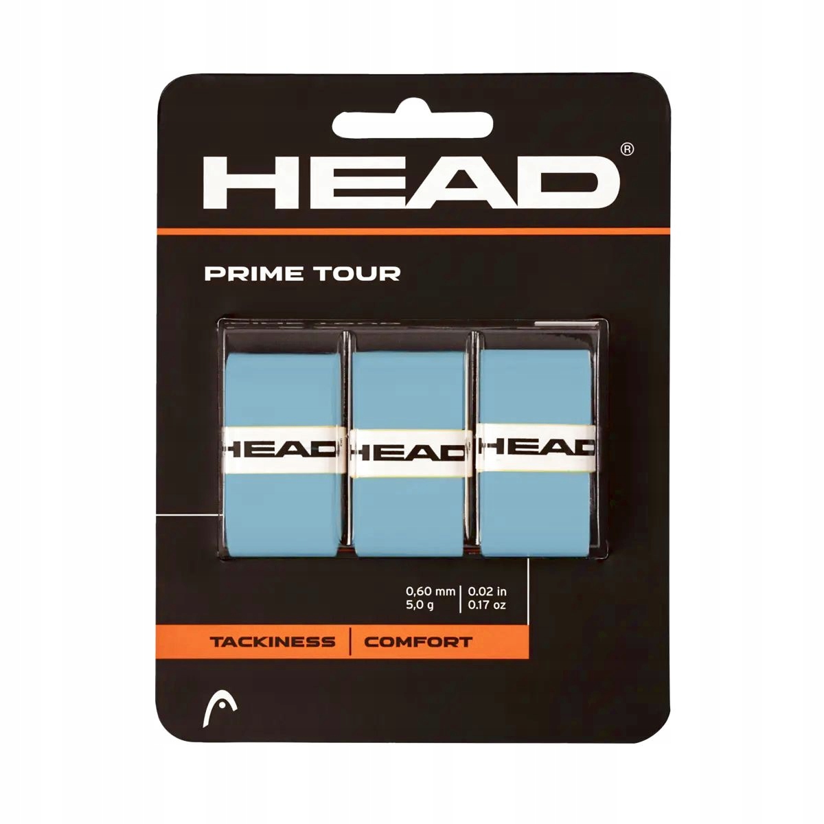 Owijka wierzchnia Head Prime Tour Overgrip Niebieska 0,60 mm 3 szt
