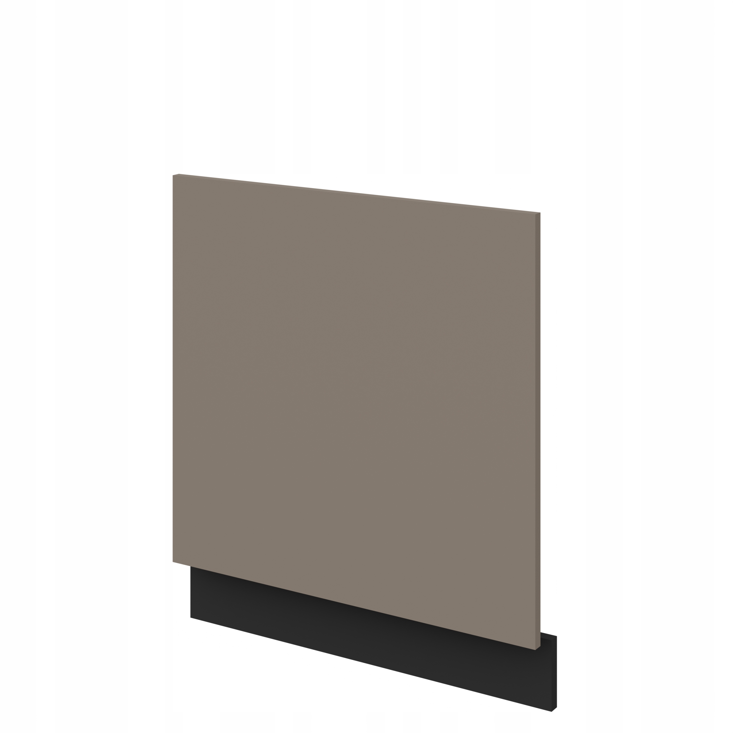 Přední panel pro zabudování myčky nádobí, přední panel pro zabudování Sandgrau mat 570x596