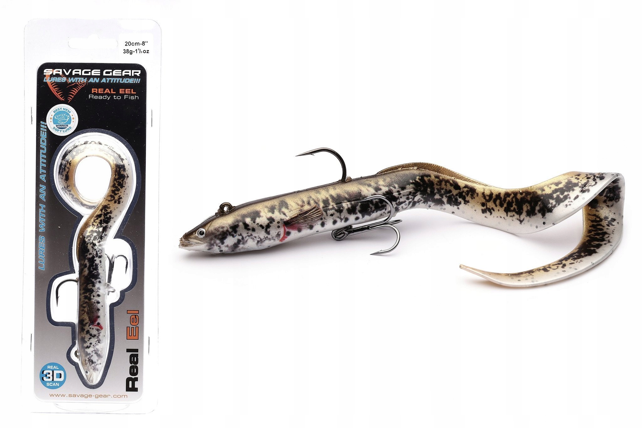 Real Eel 4D Savage Gear 30cm 80g Olive/pearl Php