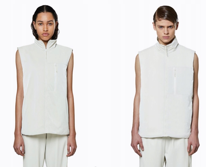Rains Drifter Vest Off White Xs/s