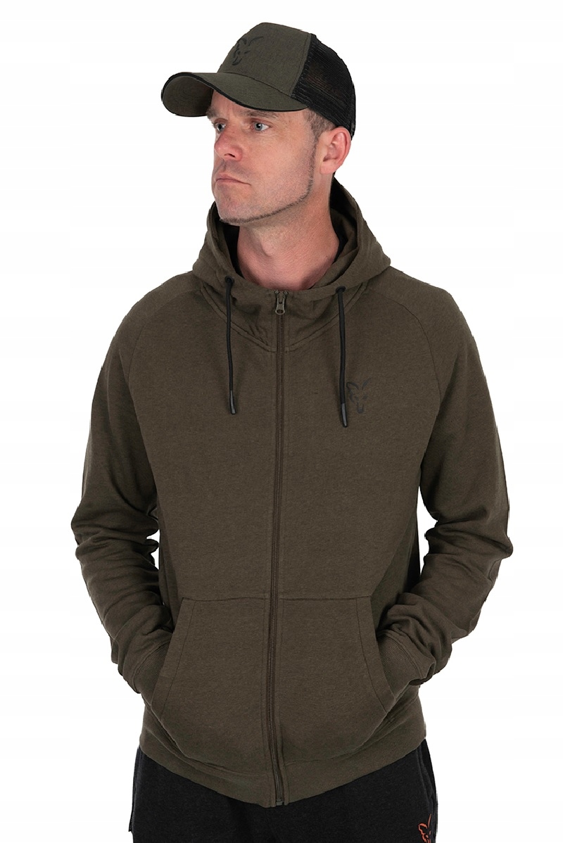 Lekka bluza wędkarska Fox Green Black Lw Hoodie 3XL