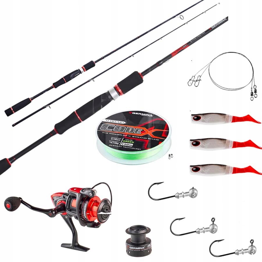 

Zestaw Spinningowy Wędkarski Wędka Kołowrotek 6ŁOŻ