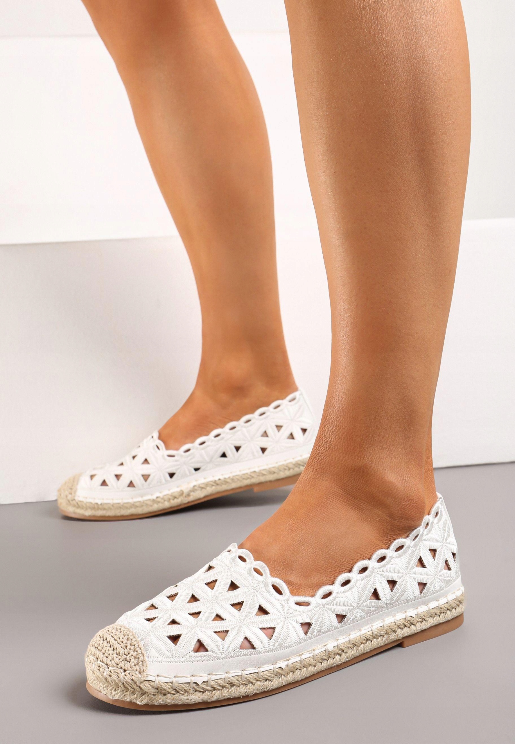 Born2Be Bílé dámské espadrilky 38