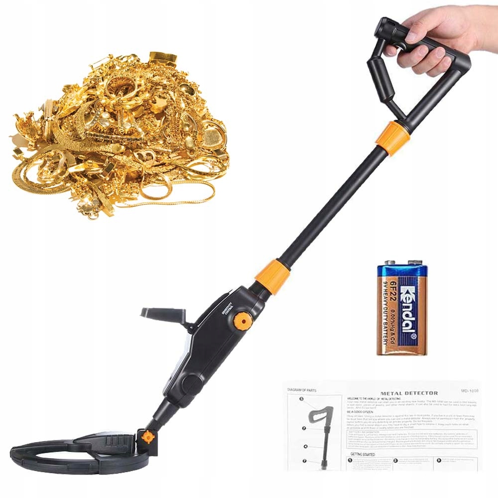 Ruční Podzemní Detektor Kovů Zlatý Detektor Na Baterie Přenosný
