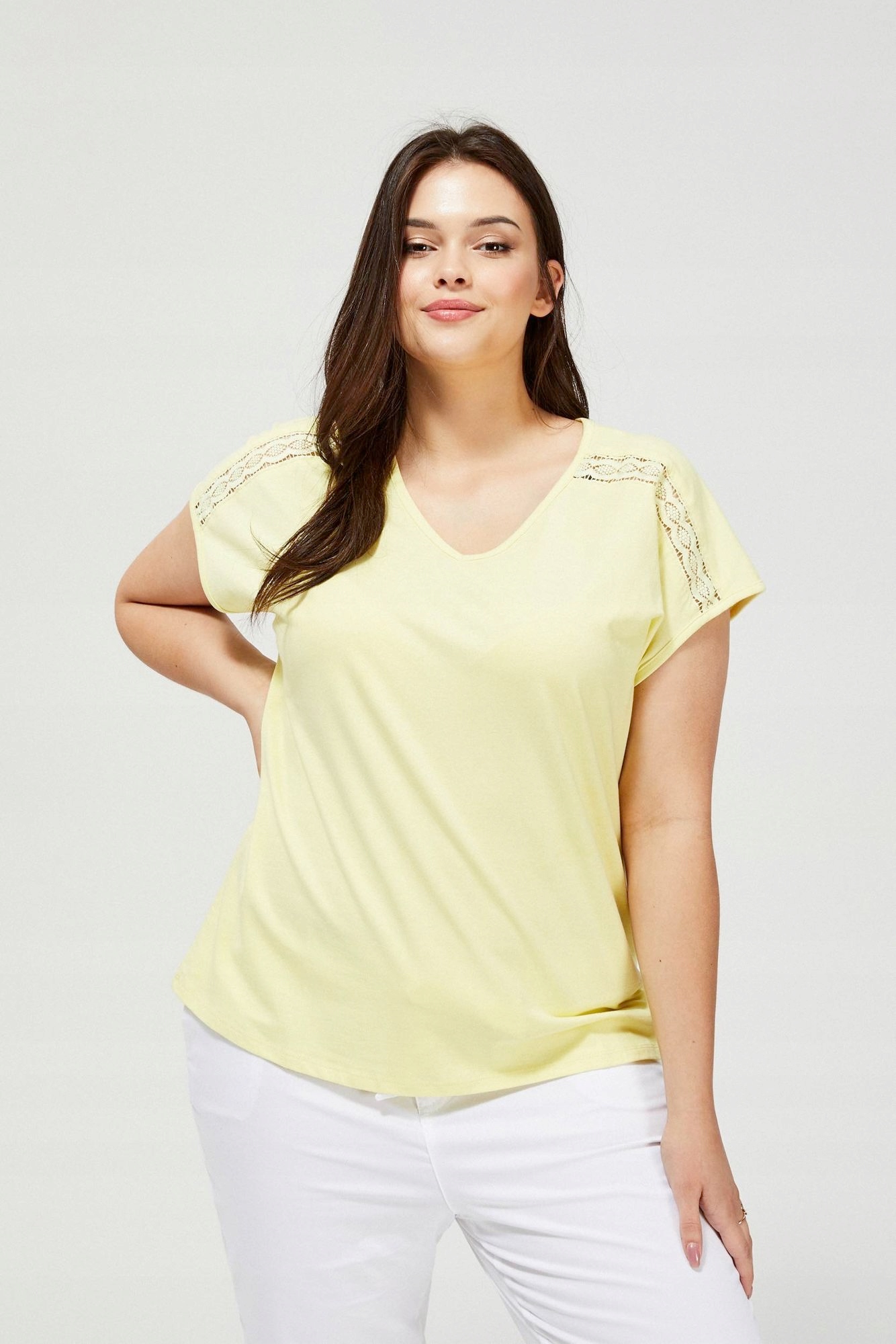 

Moodo Bluzka bawełna ażur L-TS-3240 Yellow; 40