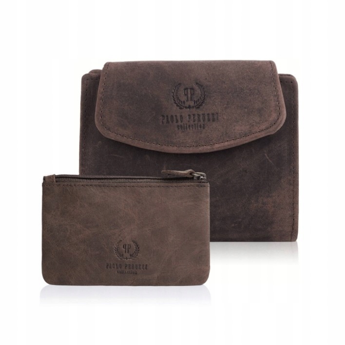 Dámská kožená peněženka Rfid pouzdro na kožené klíče dárková sada